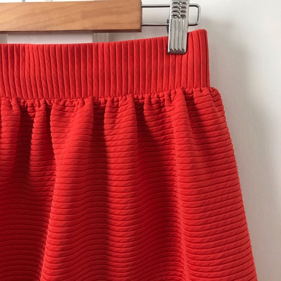 UO Cooperative>spicy orange ribbed skater skirt. PRICE FIRM - Picture 4 of 12